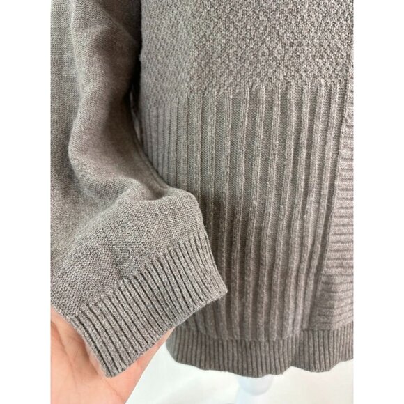 Chico's women's 2 large light brown textured lightweight cowl‎ neck sweater top - Picture 3 of 7